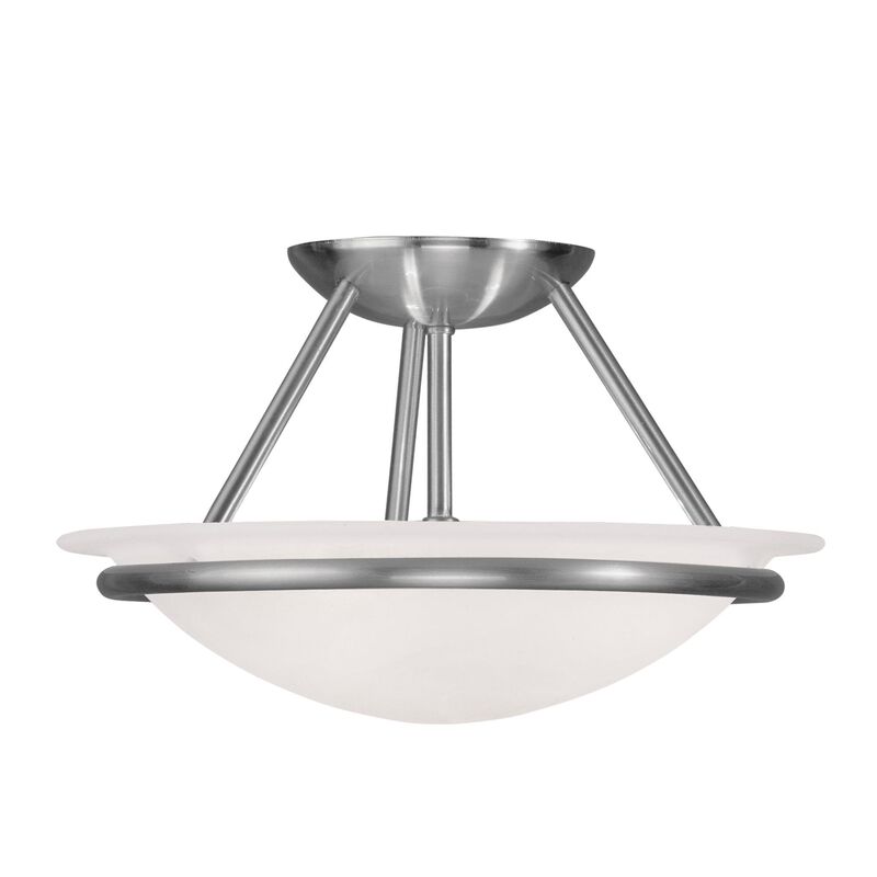 Newburgh 12 Inch 2 Light Semi Flush Mount by Livex Lighting